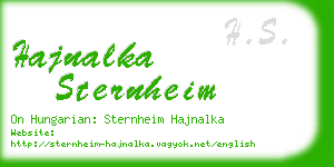 hajnalka sternheim business card